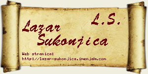 Lazar Sukonjica vizit kartica